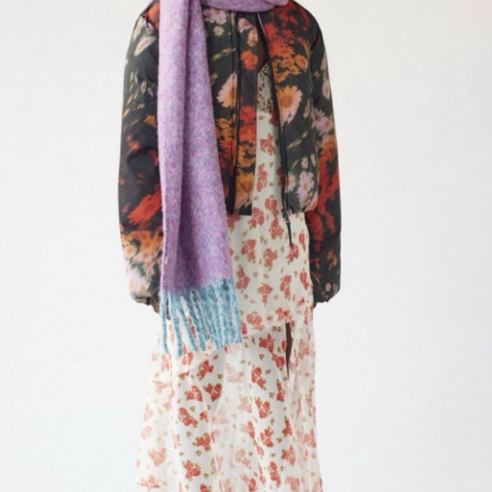 UO Floral Puffer Jacket